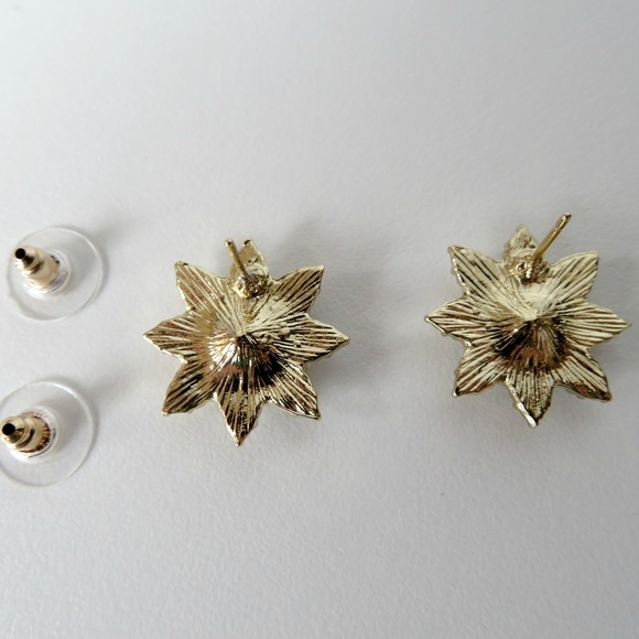 "Starburst" Statement Earrings | Purple - Picture 3 of 3