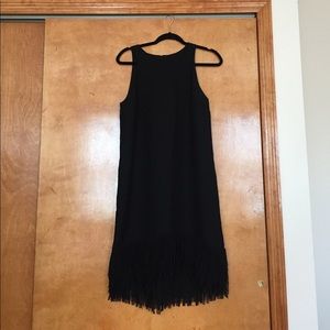 *NEW* Banana Republic Black Dress with Fringe