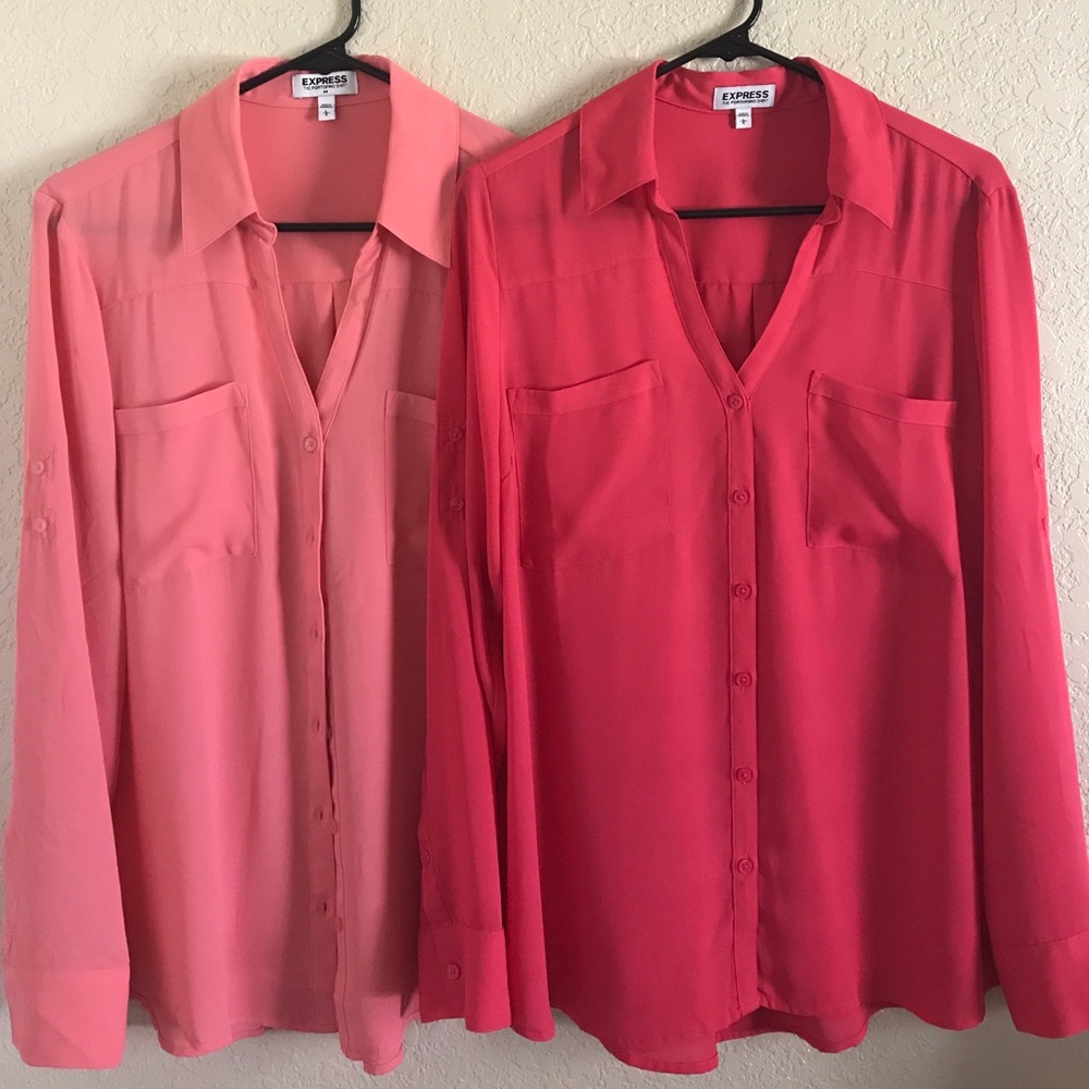 Bundle of TWO Express Portofino Button Up Tops
