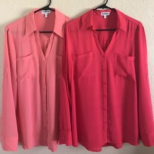 Bundle of TWO Express Portofino Button Up Tops