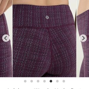 Lululemon Wunder Unders Ziggy Wee crops