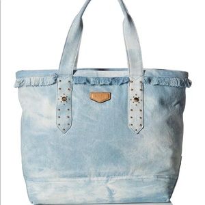 AIMEE KESTENBERG CANNES TOTE TIE DYE DENIM HANDBAG
