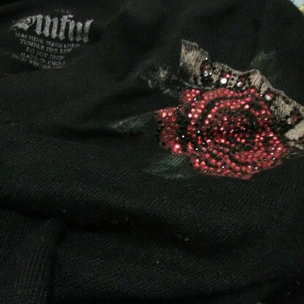 *3day sale*SINFUL SZ SM HOODED LS SWEATER LIKE NEW