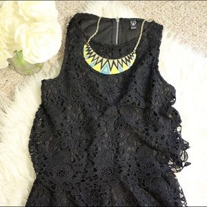 Laced Black Romper