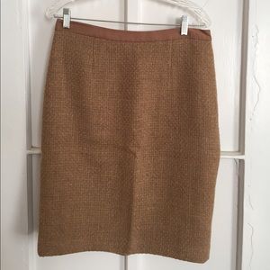 Wool pencil skirt
