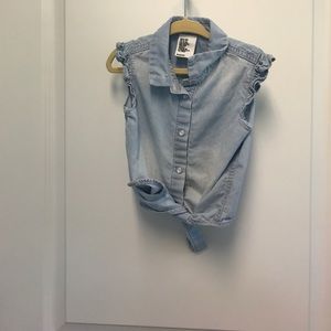 H&M girls denim shirt