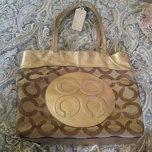 Authentic coach tote