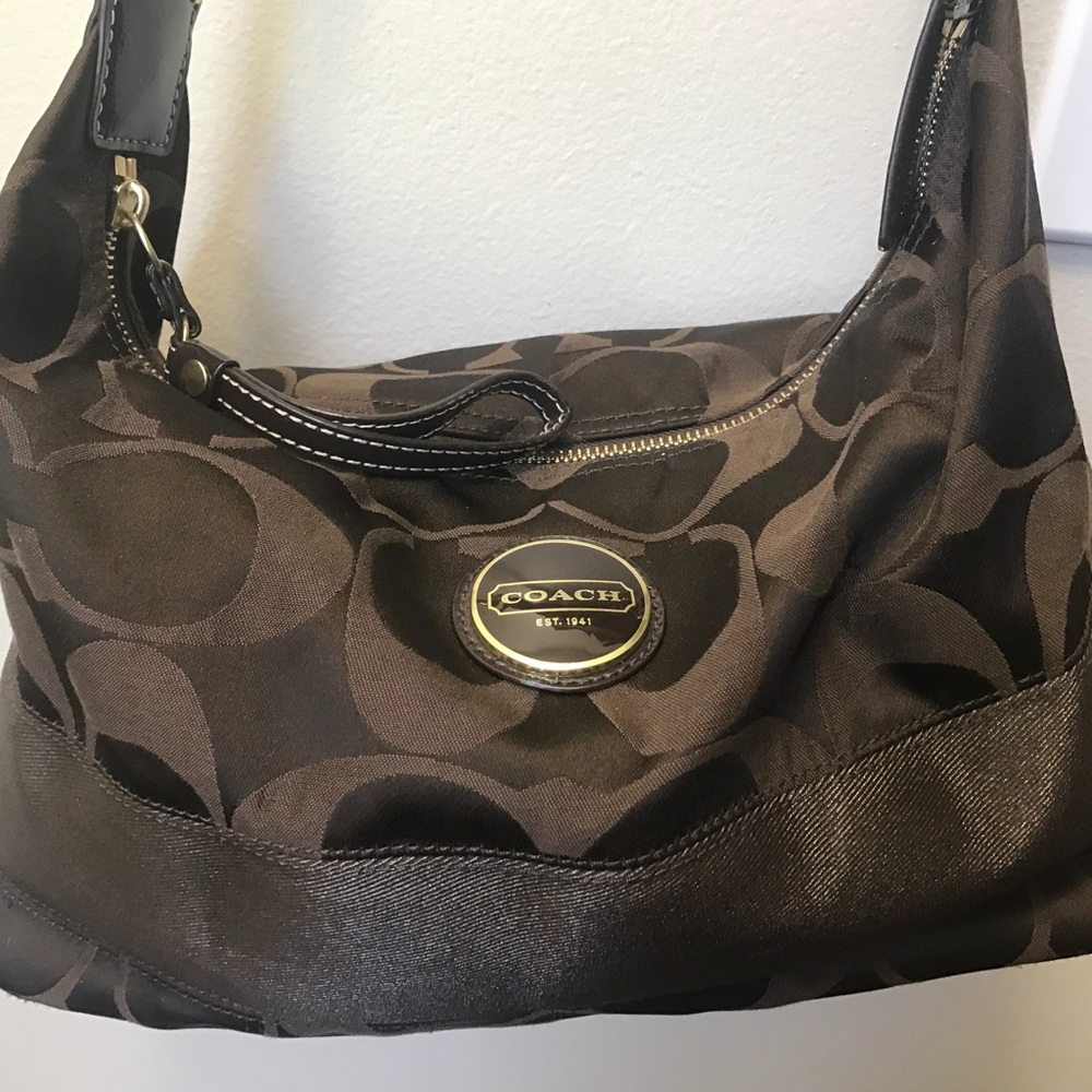 Coach purse brown