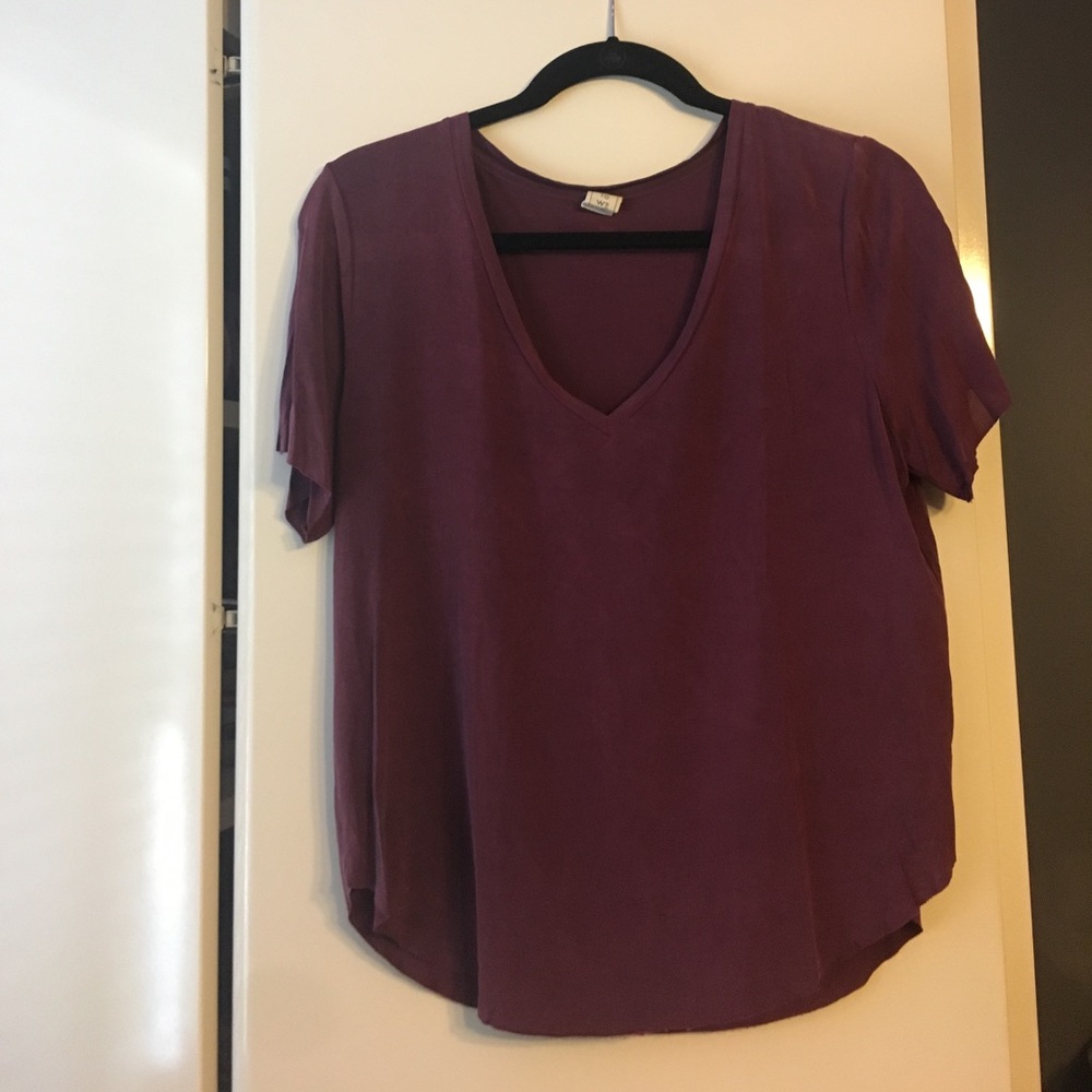 Burgundy top