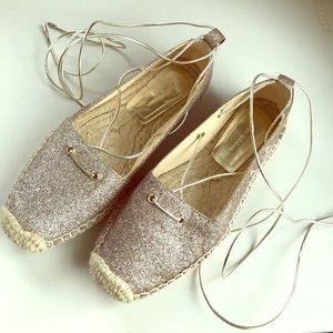 Zara Metallic Espadrilles