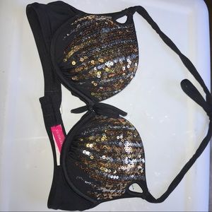 Victoria's Secret push-up halter swim top 32 B
