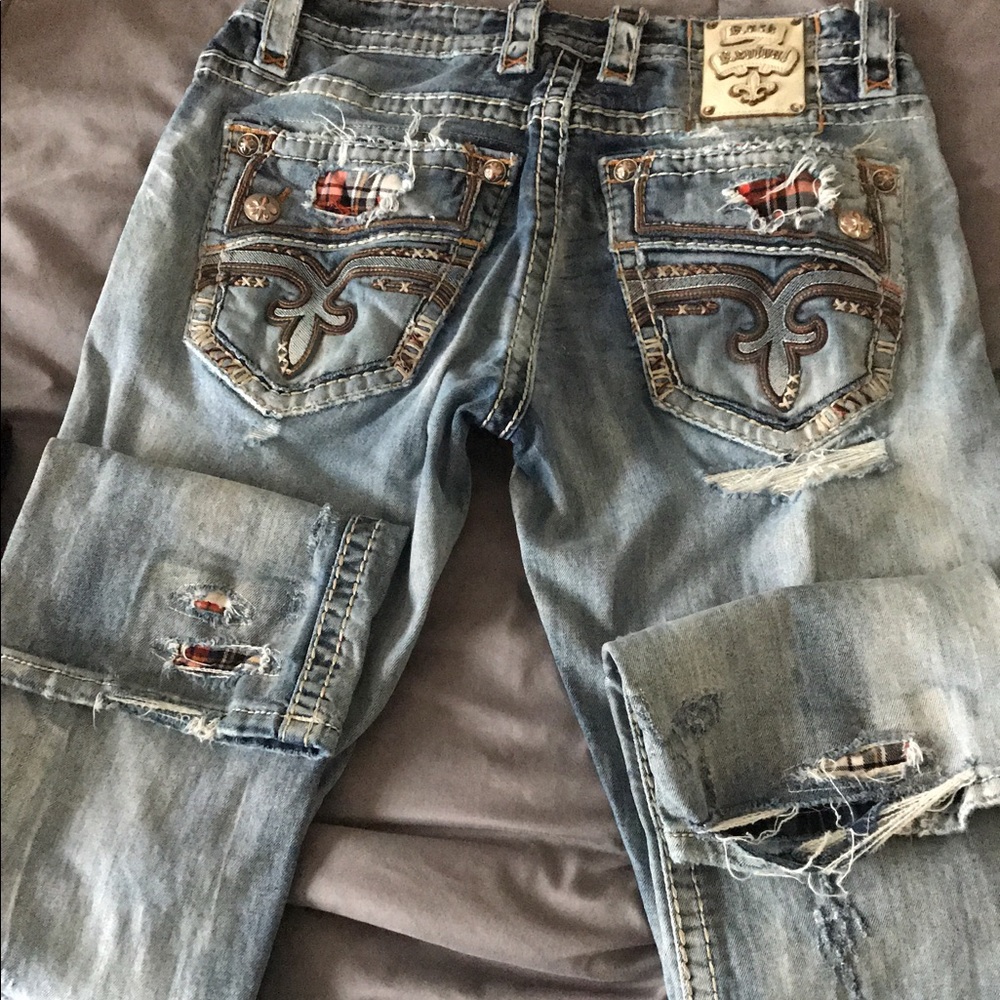 Men's rock revival jeans