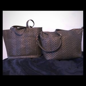 Black Rivet charcoal grey Bag in Bag!!