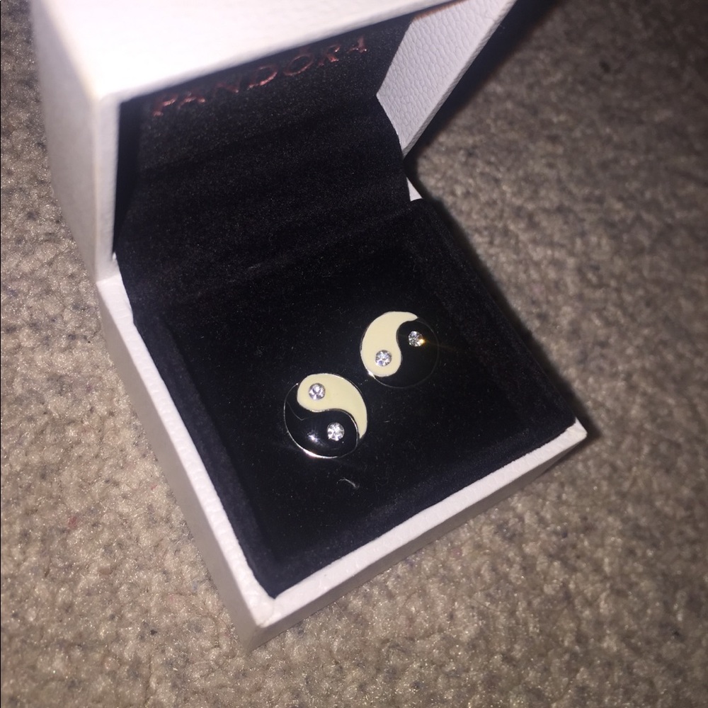 YIN YANG earrings!!! Never worn