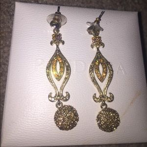 Flashy gold earrings!