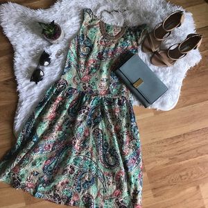 🆕NWOT Xhilaration Paisley Fit & Flare Dress