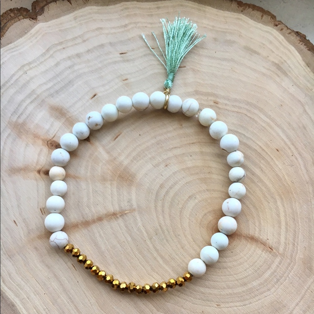 Gemstone Tassel bracelet