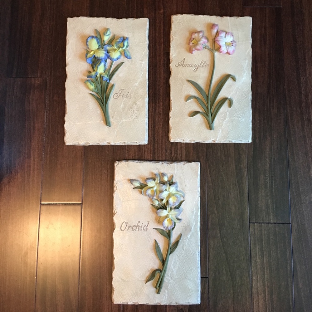 Home Interiors flower wall decor