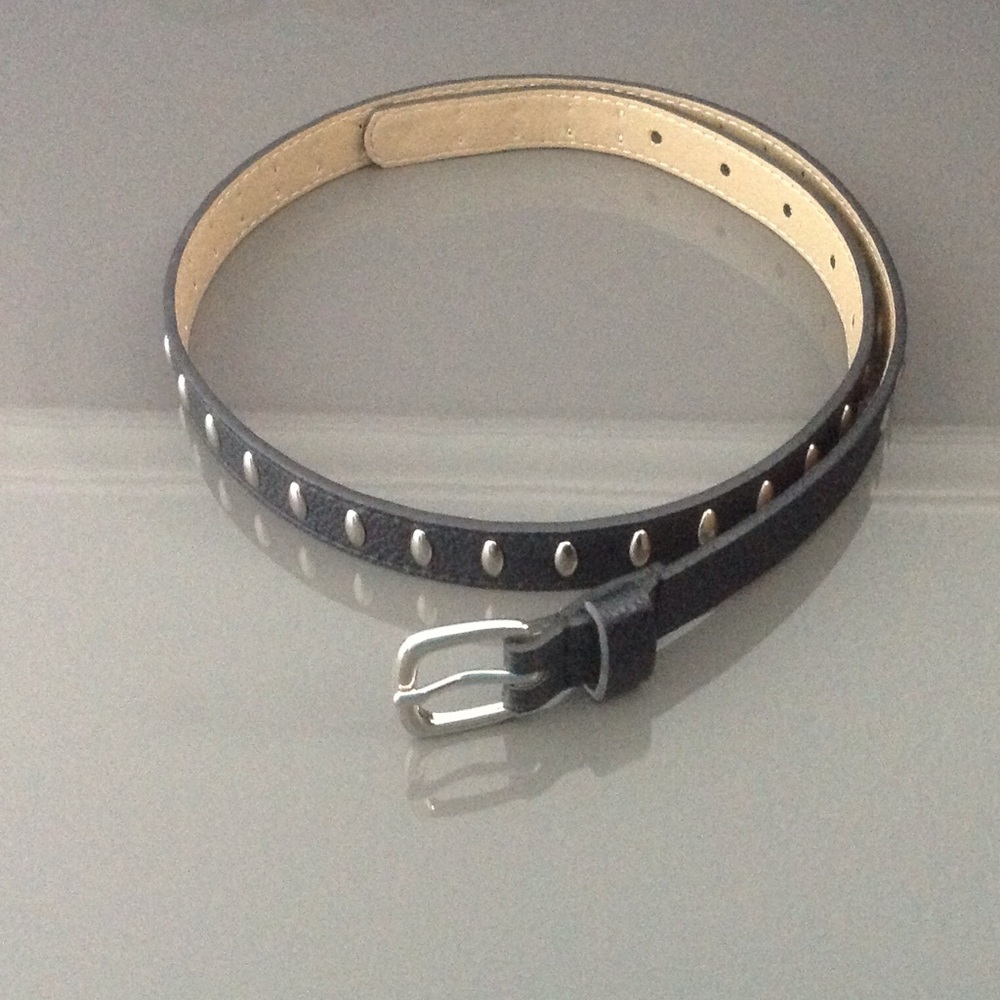 Black studded belt