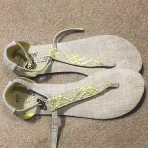 Toms thong sandals!  Super comfy