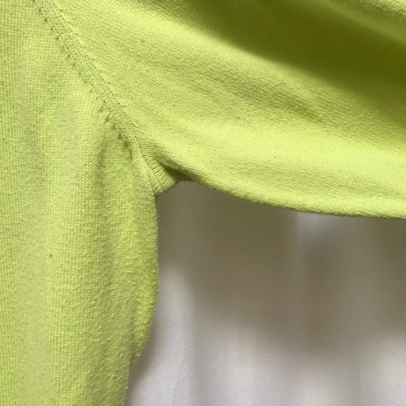 Bright Green LOFT 3/4 Sleeve Cardigan - XL - Picture 4 of 5