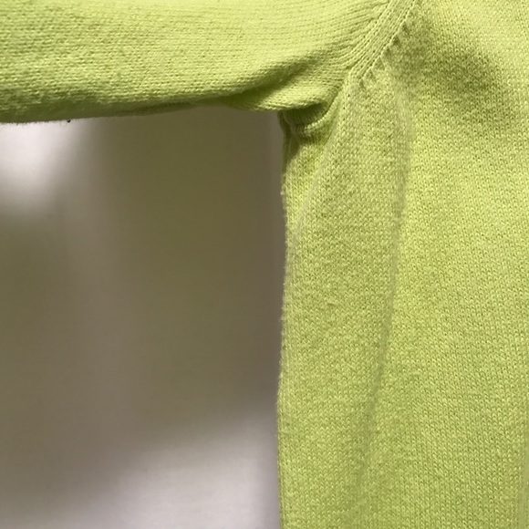 Bright Green LOFT 3/4 Sleeve Cardigan - XL - Picture 5 of 5