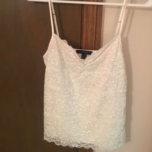 White lace cami