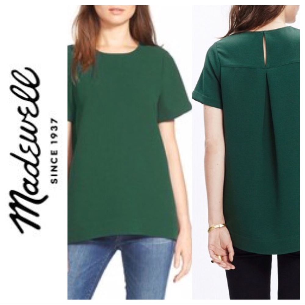 ❌SOLD!❌ MADEWELL Tailored Tee Size Small Green