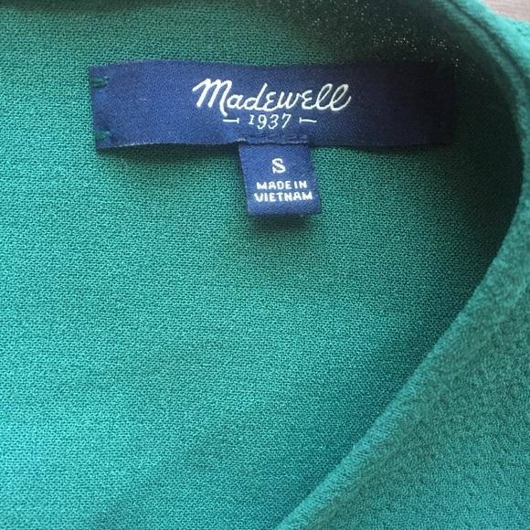 ❌SOLD!❌ MADEWELL Tailored Tee Size Small Green - Picture 7 of 8