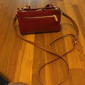 Small red leather purse- Brand New