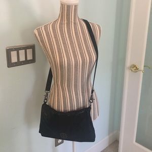 Tory Burch convertible cross body satchel black