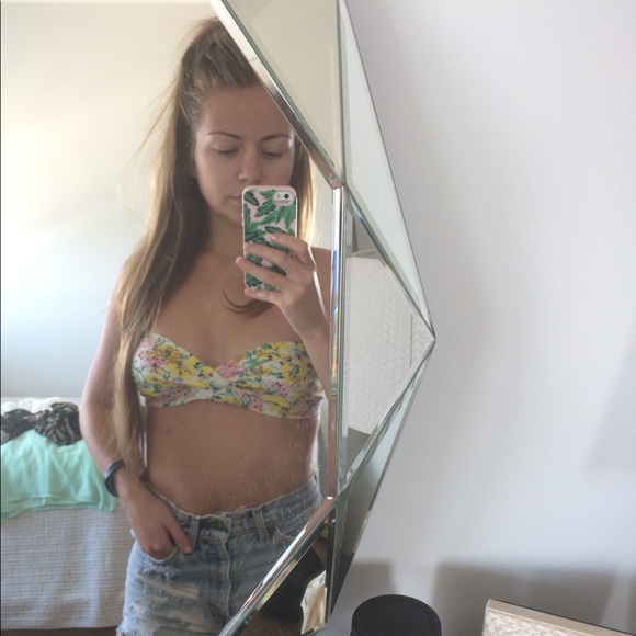 Floral Print Forever 21 Bandeau - Picture 2 of 2