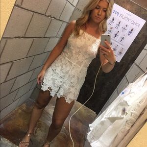 White Lace Romper