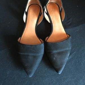 Madewell black flats d'orsay