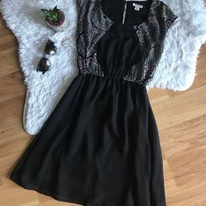 Xhilaration Black Skater Dress