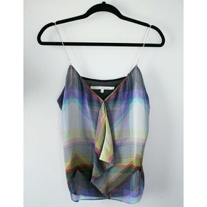 Rachel Roy geometric multi color Aloha tank