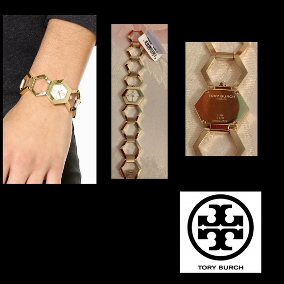 TORY BURCH •Amelia Hexagon Ivory Watch•DISC - Picture 4 of 8