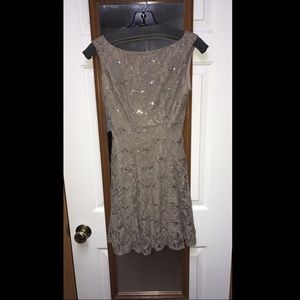 nude short homecoming dress