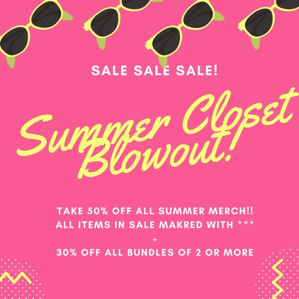 50% off!!!!! Super summer sale!!