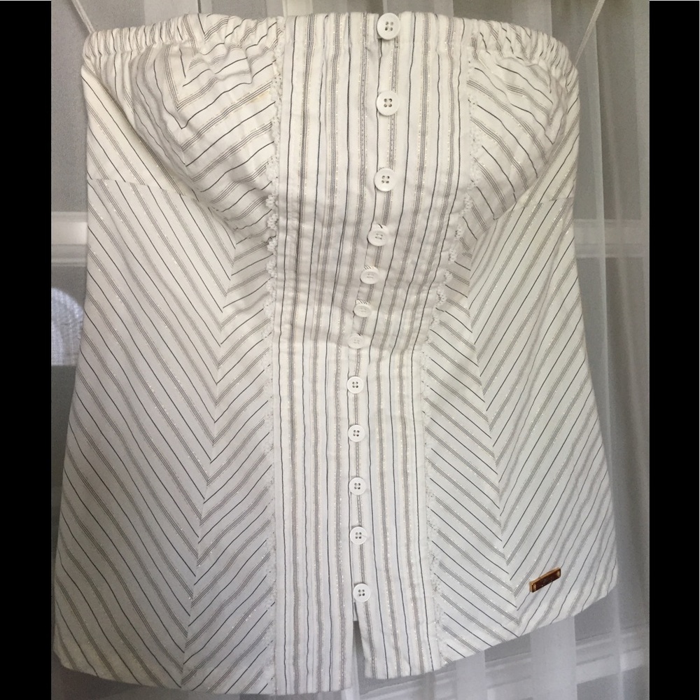 Guess white corset top