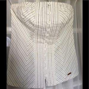 Guess white corset top