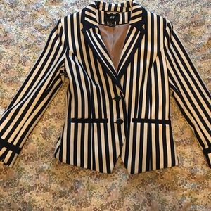 H&M Striped Blazer