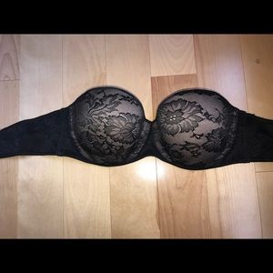 Victoria's Secret Strapless Lace Bra size 34C