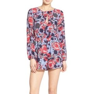Leith floral long sleeve romper