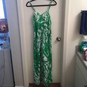 Lilly Pulitzer green Palm jumpsuit size XS
