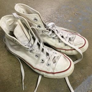 White Converse High Tops