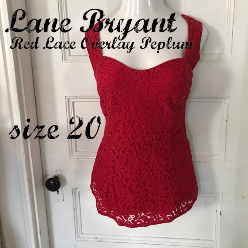 Sweetheart neckline peplum with lace overlay
