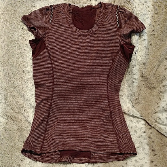 Lululemon maroon star running top - Picture 1 of 4