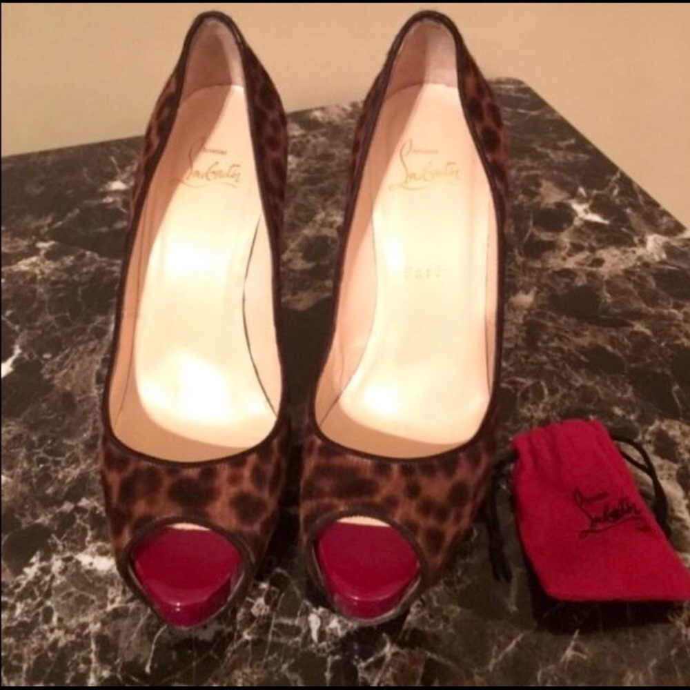 100% Authentic Christian Louboutin's Leopard Pumps