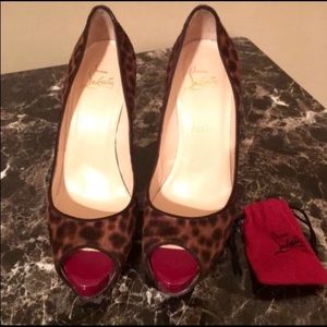 100% Authentic Christian Louboutin's Leopard Pumps